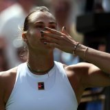 Aryna Sabalenka s'est hissée au 3e tour de Wimbledon KEYSTONE/EPA/NEIL HALL